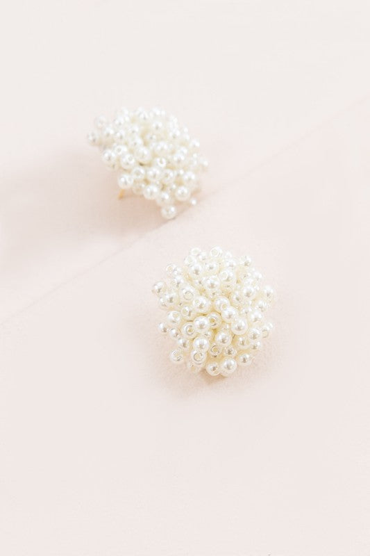 Pearl Cluster Earrings - Nolita Nicole