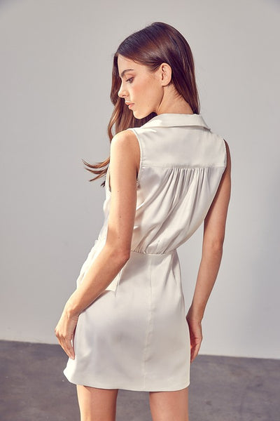 COLLAR WRAP DRESS - Nolita Nicole