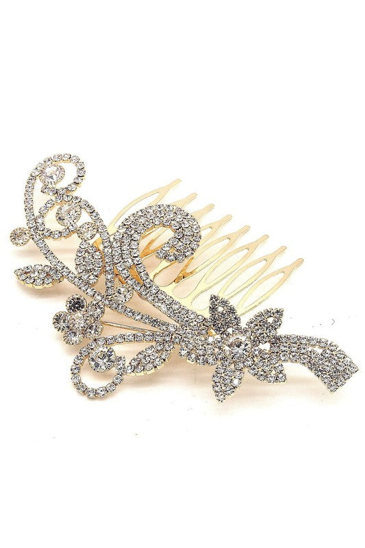 Flower Leaf Theme Bridal Series Hair Combs - Nolita Nicole