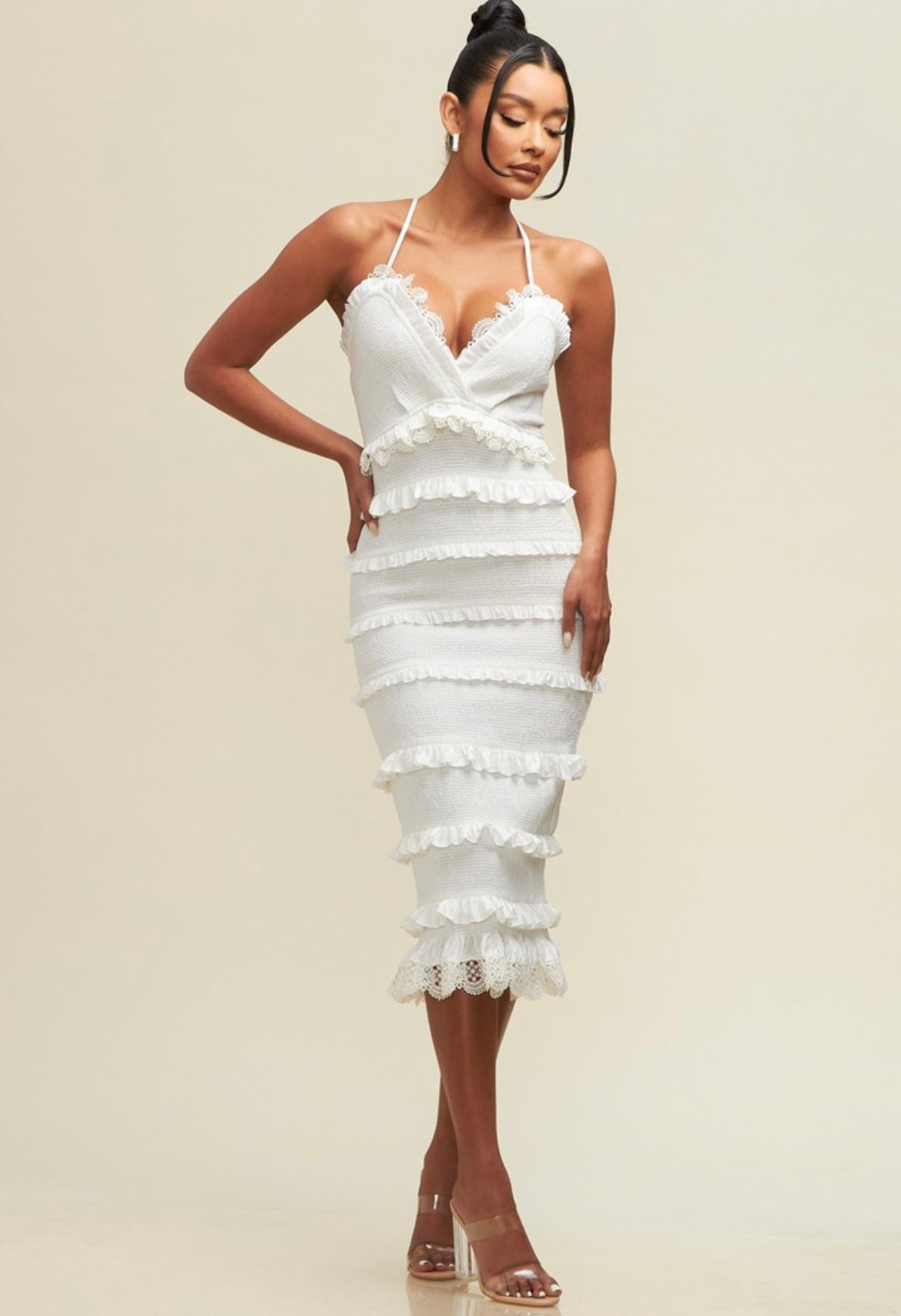 Midi Lace Dress - Nolita Nicole