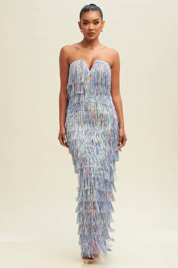 Sequin Fringe Dress - Nolita Nicole